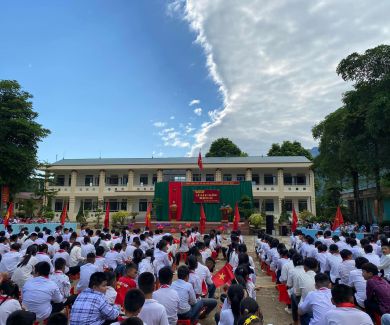 Sáng ngày 5/9/2022 trường THCS Vô Điếm long trọng tổ chức Lễ khai giảng năm học 2022 - 2023.